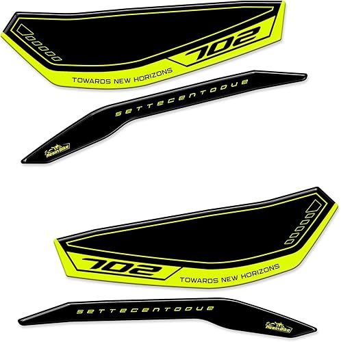 Resin Bike Adhesivos 3D para motocicleta compatibles con Benelli TRK 702X Anthracite Grey 2023. Paramanos protectores contra impactos y arañazos.