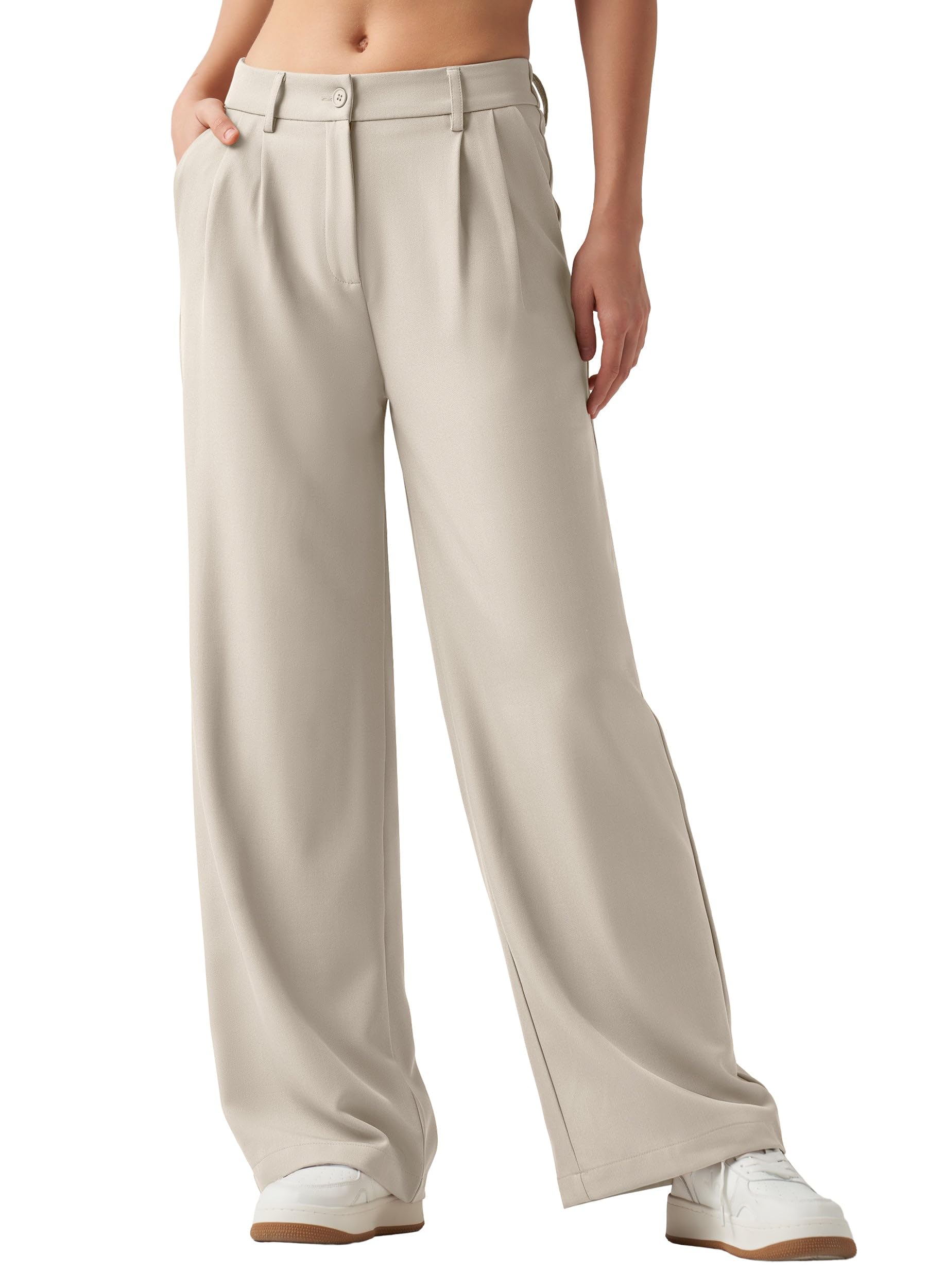 Willit Women's Work Pants Wide Leg Dress Pants High Waisted Casual Slacks Business Office Pants with Pockets