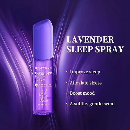 Miniatura 7 de Spray de lavanda para dormir, ayuda natural para dormir sin químicos  1.7 fl oz calmante almohada niebla para relajación y mejor sueño