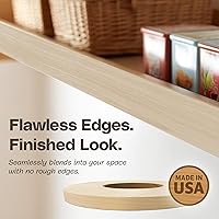 Vista 2 de Edge Supply Birch Rollo de 3/4 pulgadas x 250 pies – Cinta de chapa de madera prepegada para planchar – Cinta de borde de chapa de madera