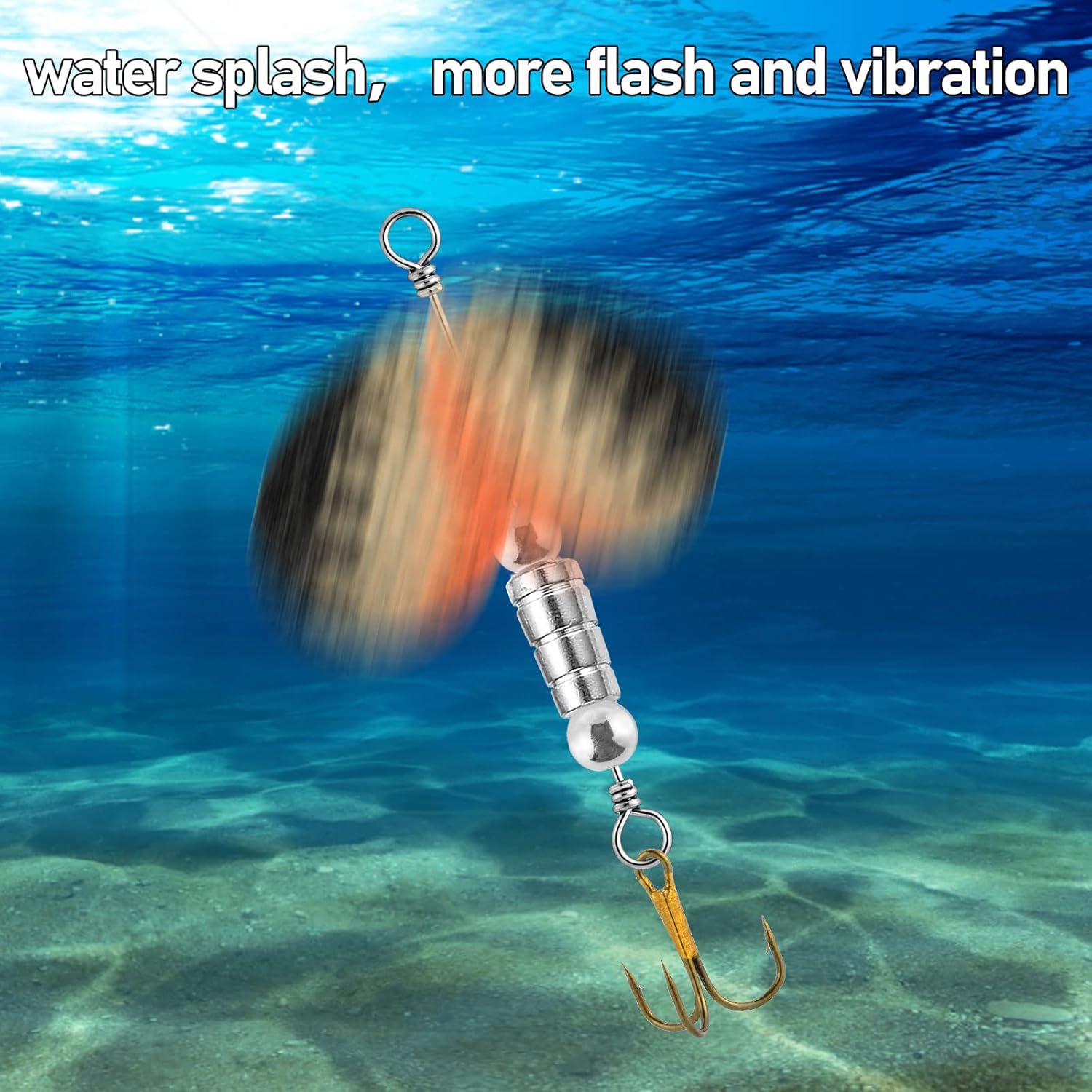 Dr.Fish 60 Pack Spinner Blades Colorado and Indiana Kit Fishing Lure Making Supplies Crawler Harness Walleye Rig for Trout Salmon