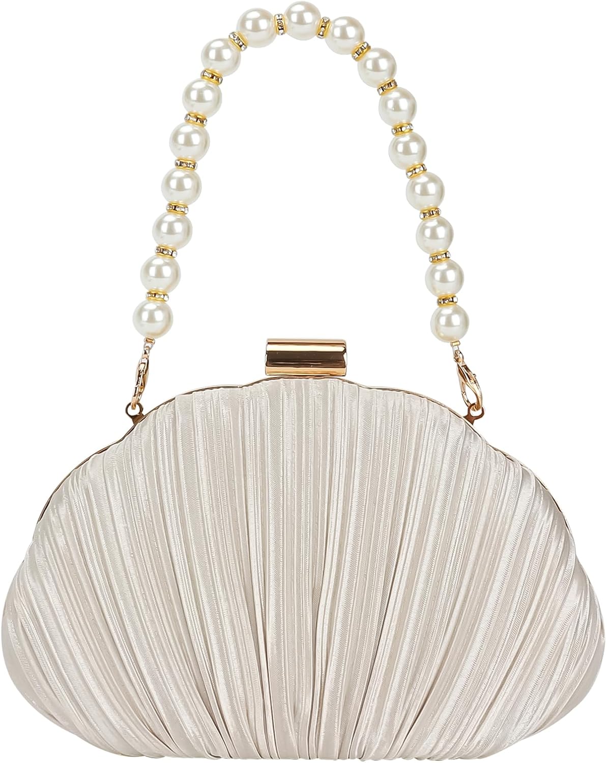 DA BODAN Fashion Womens Jane Satin Diamante Clutch Rhinestone Evening Bridal Prom Party Handbag Crossbody Purse Chain Bag