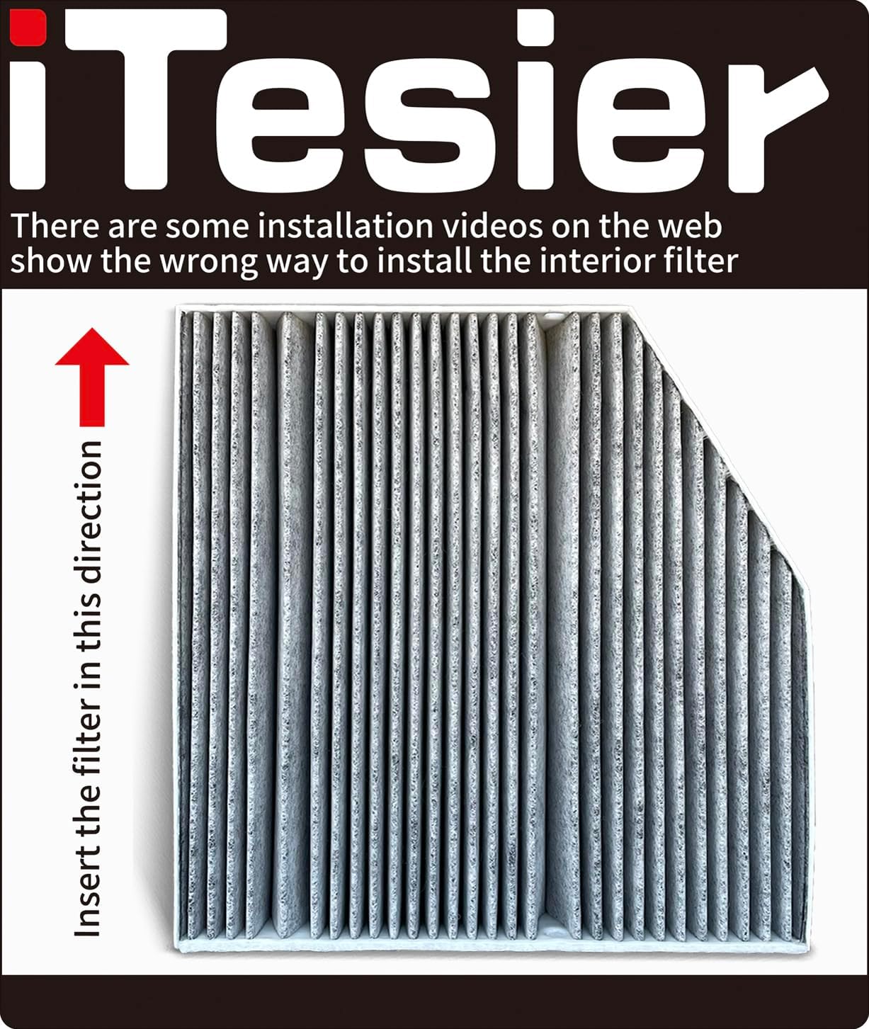 Cabin Air Filter for 2020-2024 Mercedes GLE350, GLE450, GLE580, GLS450, GLS580, GLE53 AMG, GLE63 AMG S, GLS63 AMG Select Models, Replaces 1678350200, 1678350400, CU19014, WP10707, WP10544