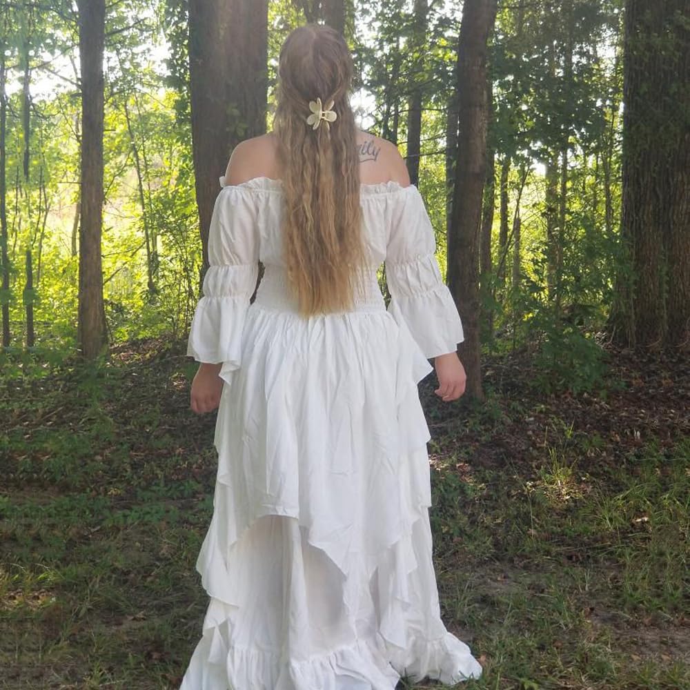 Abaowedding Women's Gothic Witch Dress Medieval Renaissance Costume Victorian Dress - Image 3