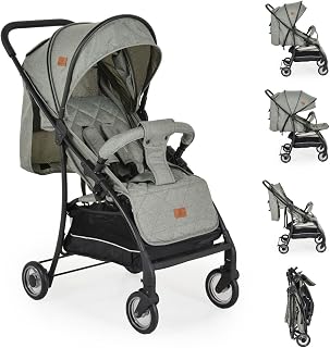 Canguro London Buggy, chasis de aluminio, respaldo ajustable, color:verde
