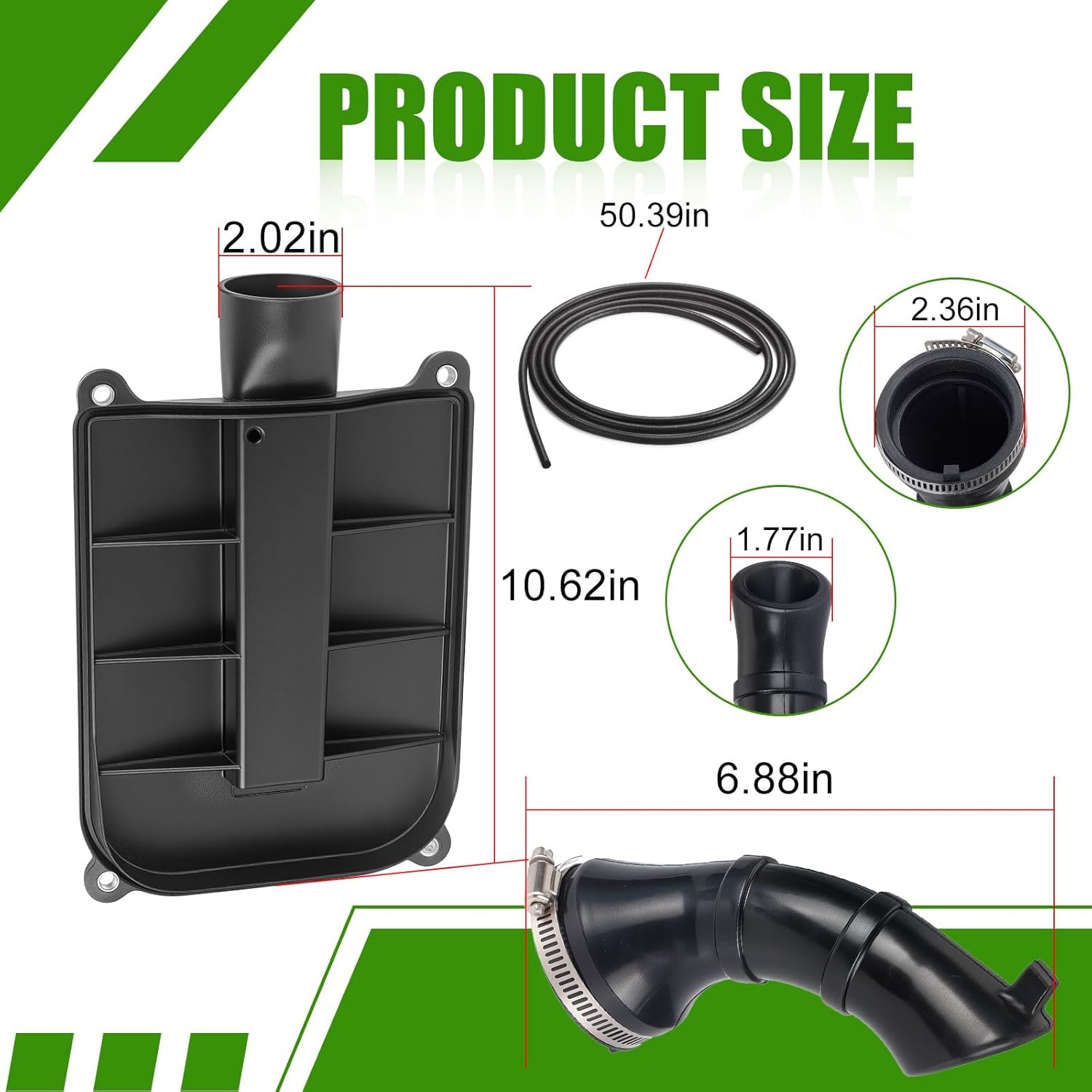 Air Box Lid Cover Cap & Seal + SNORKEL DUCT for Yamaha Blaster 200 1988-2006