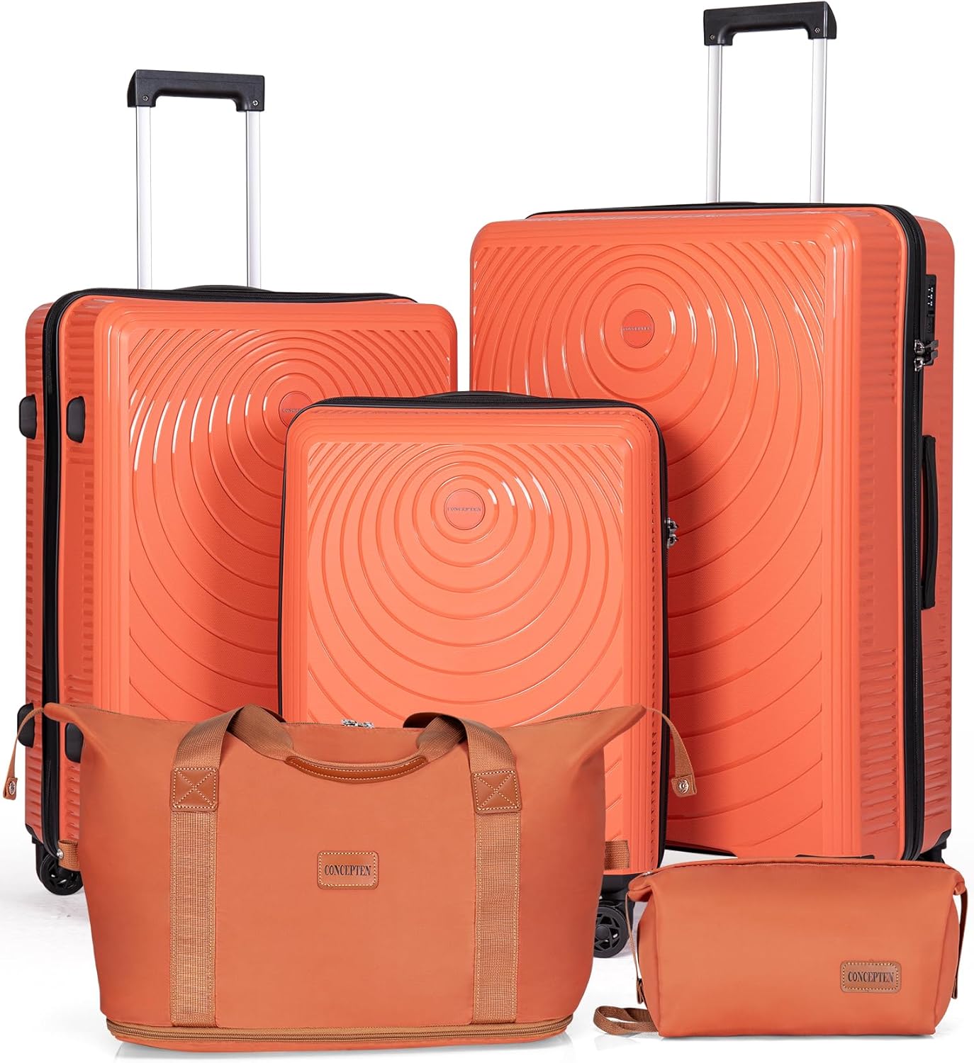 Luggage Sets 5 Piece, Suitcases with Wheels, Hardshell Suitcase Set, PP Carry on Luggage Set with TSA Lock, Travel Luggage