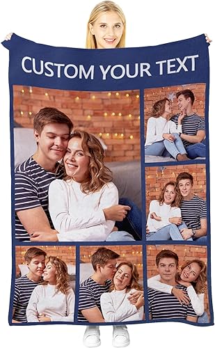 Manta personalizada con imagen, manta personalizada para parejas, manta de fotos para sofá, familia, Navidad, Halloween, cumpleaños, boda, regalos