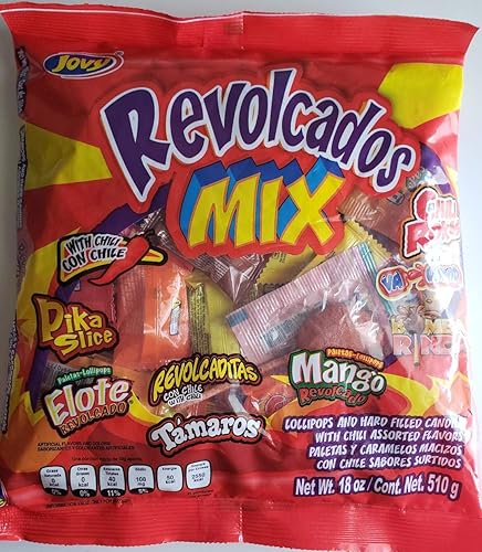 Jovy Revolcados MIX - Bolsa de caramelos y sabores surtidos de 18 onzas