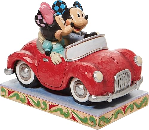 Miniatura 4 de Enesco Disney Traditions por Jim Shore Minnie y Mickey Mouse en figura de coche, 5.2 pulgadas, multicolor