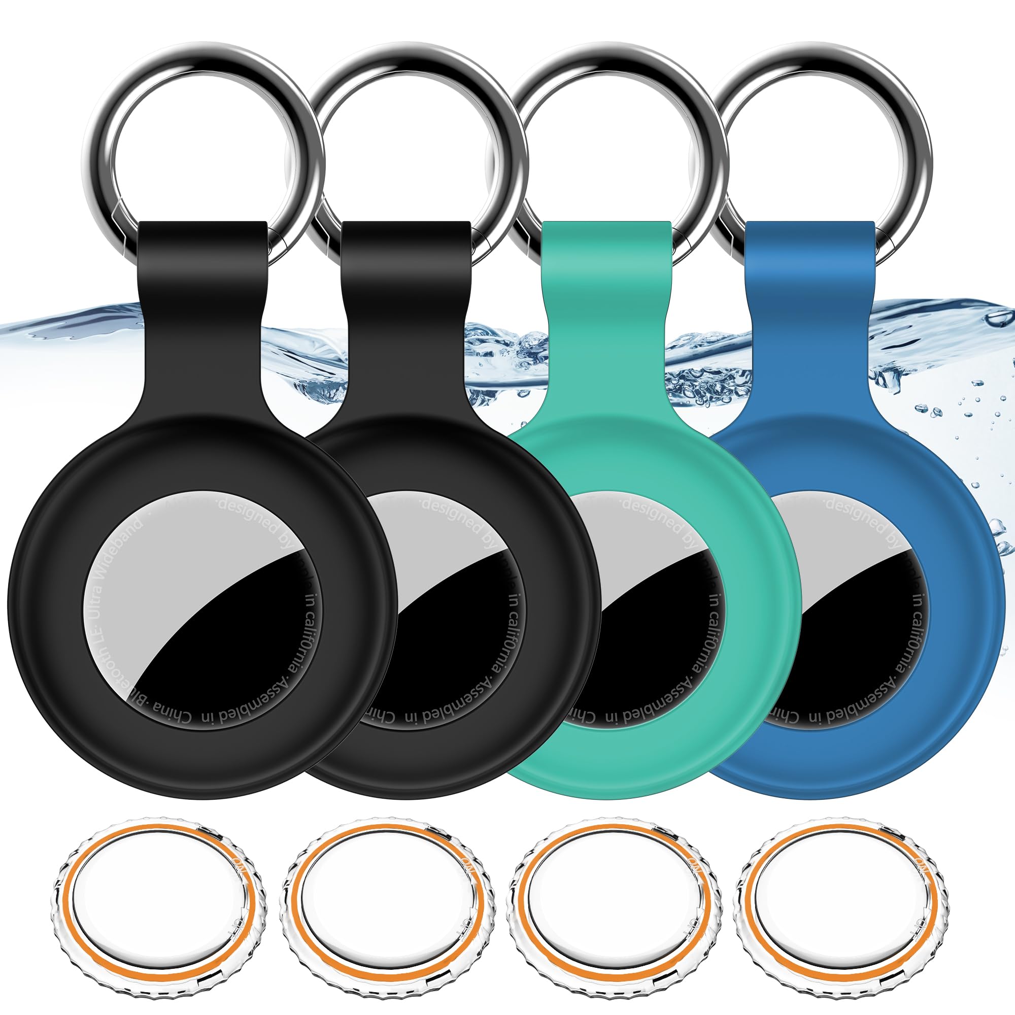 MATE AirTag ケース 2つ Amazon.com: Omter 2 Pack Resin Airtag Case Holder with