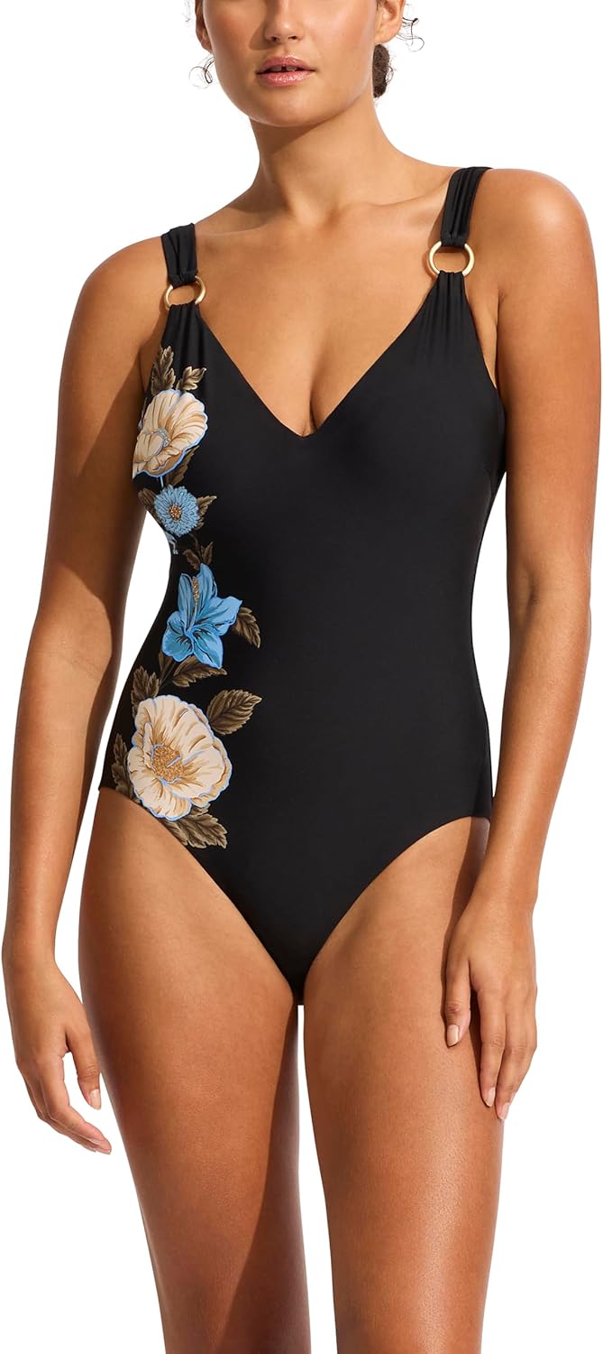 Seafolly Women's Dd V Neck One Piece Swimsuit