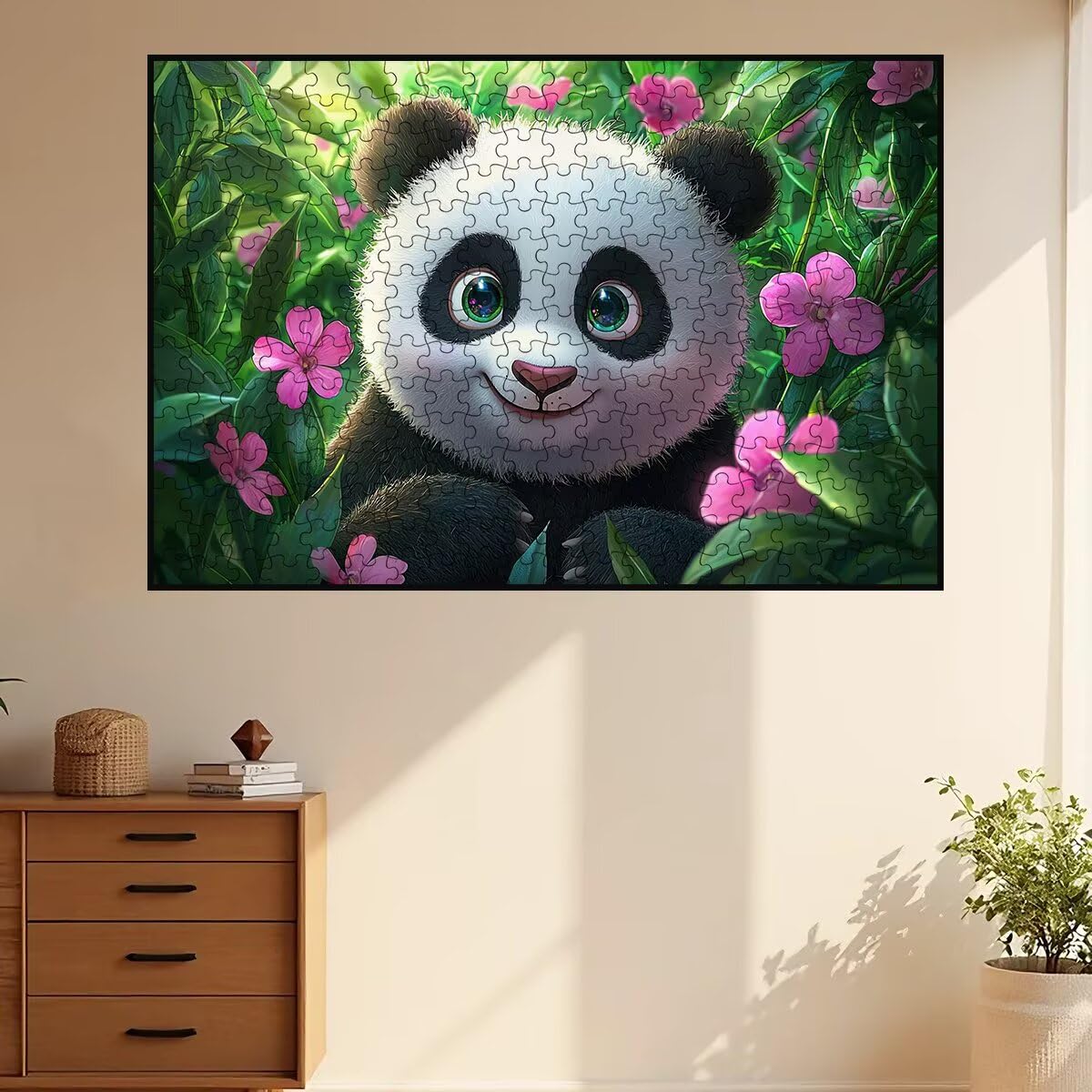 Puzzle 1500 sztuk zwierząt, puzzle dla dorosłych Panda, drewniane puzzle z wykwintnym opakowaniem, klasyczne puzzle edukacyjne dla dorosłych i całej rodziny, jako prezent dla mężczyzn, dekoracje do