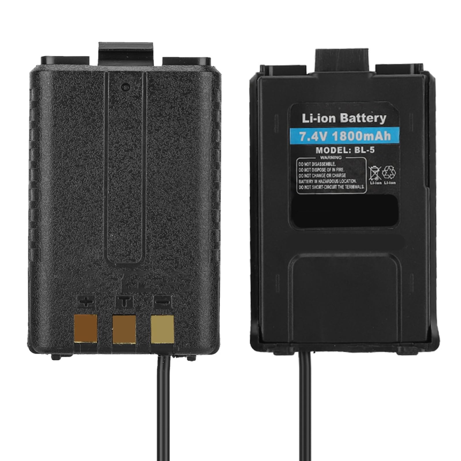 Adaptateur de Chargeur de Voiture 12V pour Éliminateur de Batterie de Voiture Radio Talkie-walkie Série UV-5R