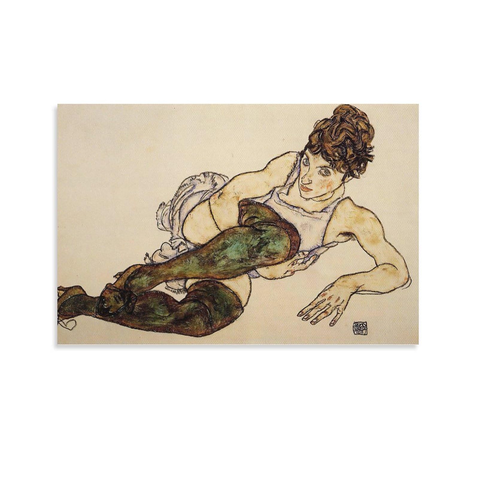 エゴン・シーレ Egon Schiele ポスター額付き エゴン・シーレ（Egon Schiele）『死と乙女』（1915年）アート