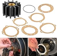 Vista 1 de Kit de reparación de impulsor de bomba de agua Reemplazo para Sherwood 10615K-SHW para Volvo Penta 835874 Impulsor de bomba de enfriamiento