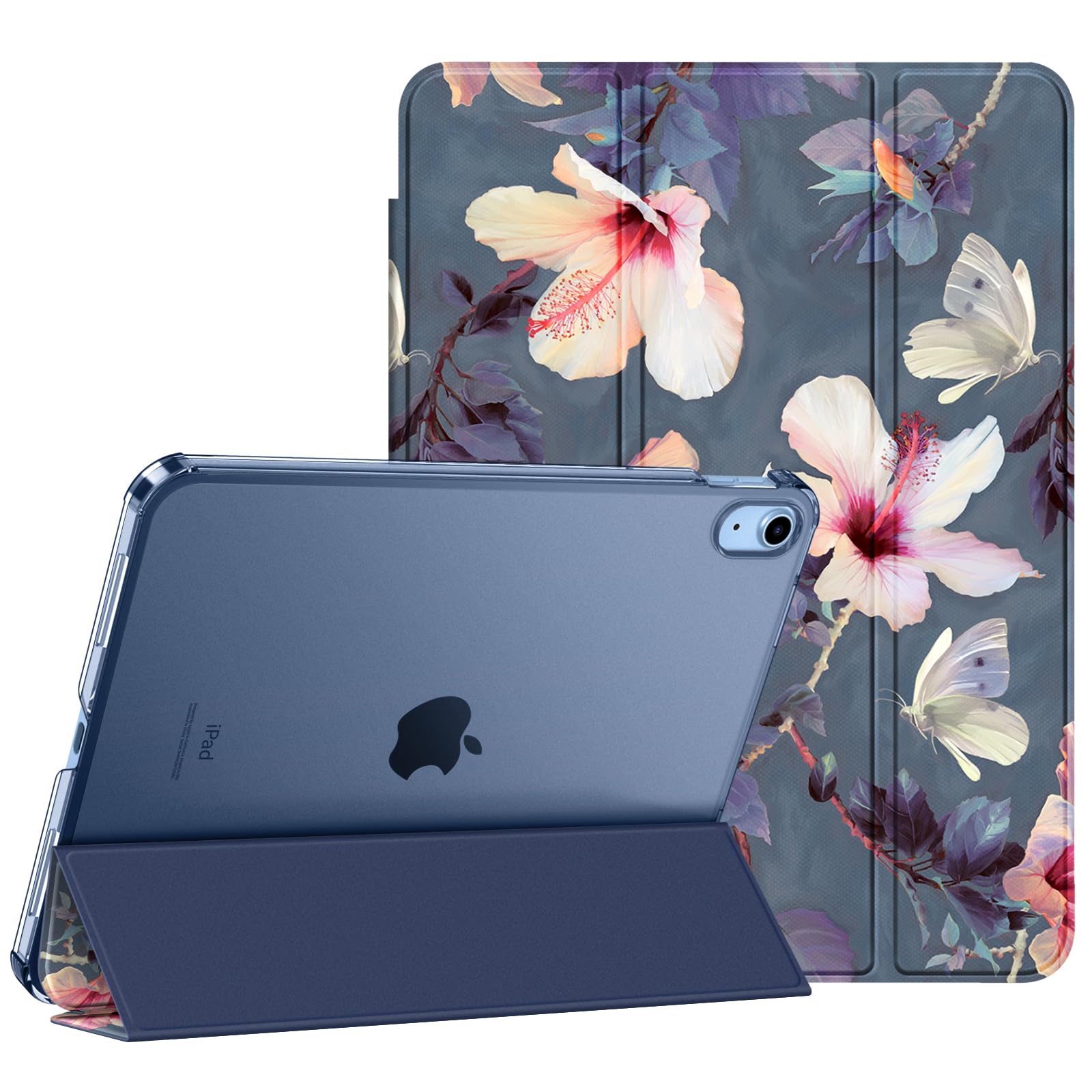 Fintie Hülle für iPad 11. Generation 2025 11 Zoll (A16), iPad 10. Generation 10.9 Zoll 2022 - Ultradünn Schutzhülle mit transparenter Rückseite Abdeckung Case Cover, Auto Schlaf/Wach,