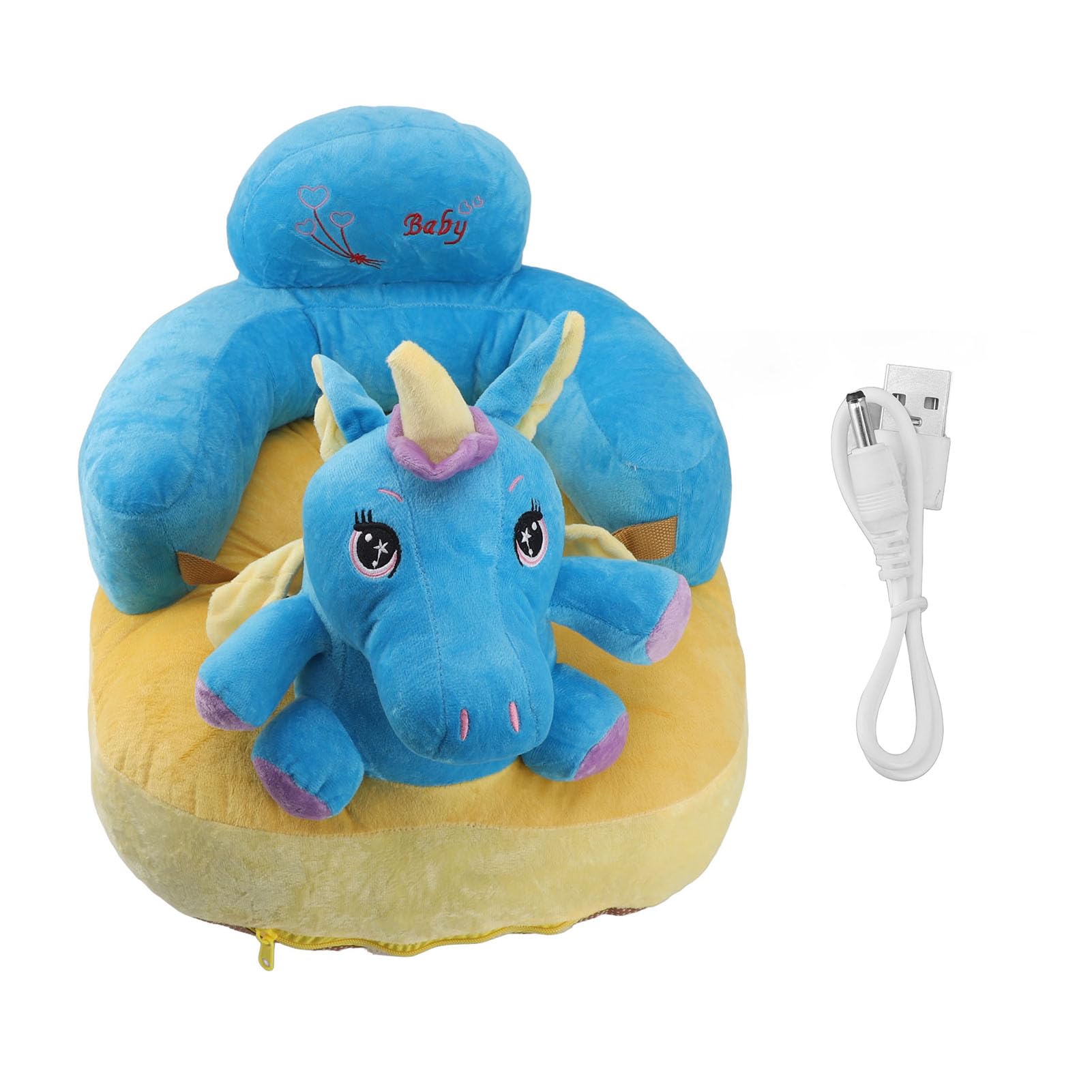 Generic Morbido Peluche Supporto per Bambino Divano Design Antiscivolo Angolo Regolabile per Supporto Babysitter (#11)