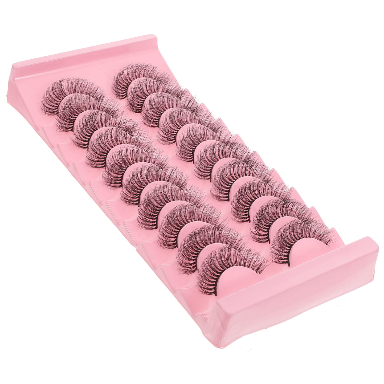 Baluue 50paia Ciglia Finte Per Donne e Ragazze Ciglia Naturali Per Look Sfavillante e Voluminoso Estensioni Per Ogni Occasione