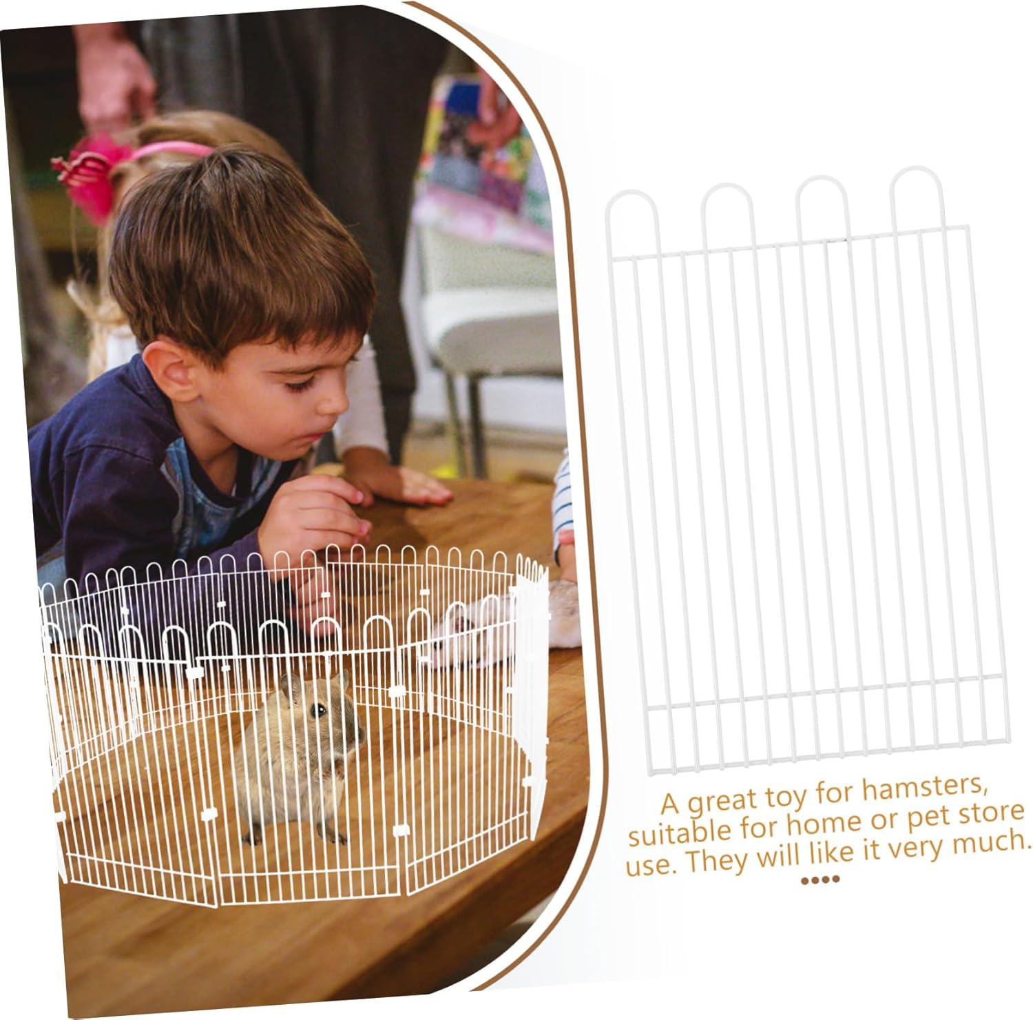 BESPORTBLE 12pcs Hamster Playpen Panels Rabbit Guard Fence for Small Pets Easy to Assemble Design for Indoor Outdoor Use