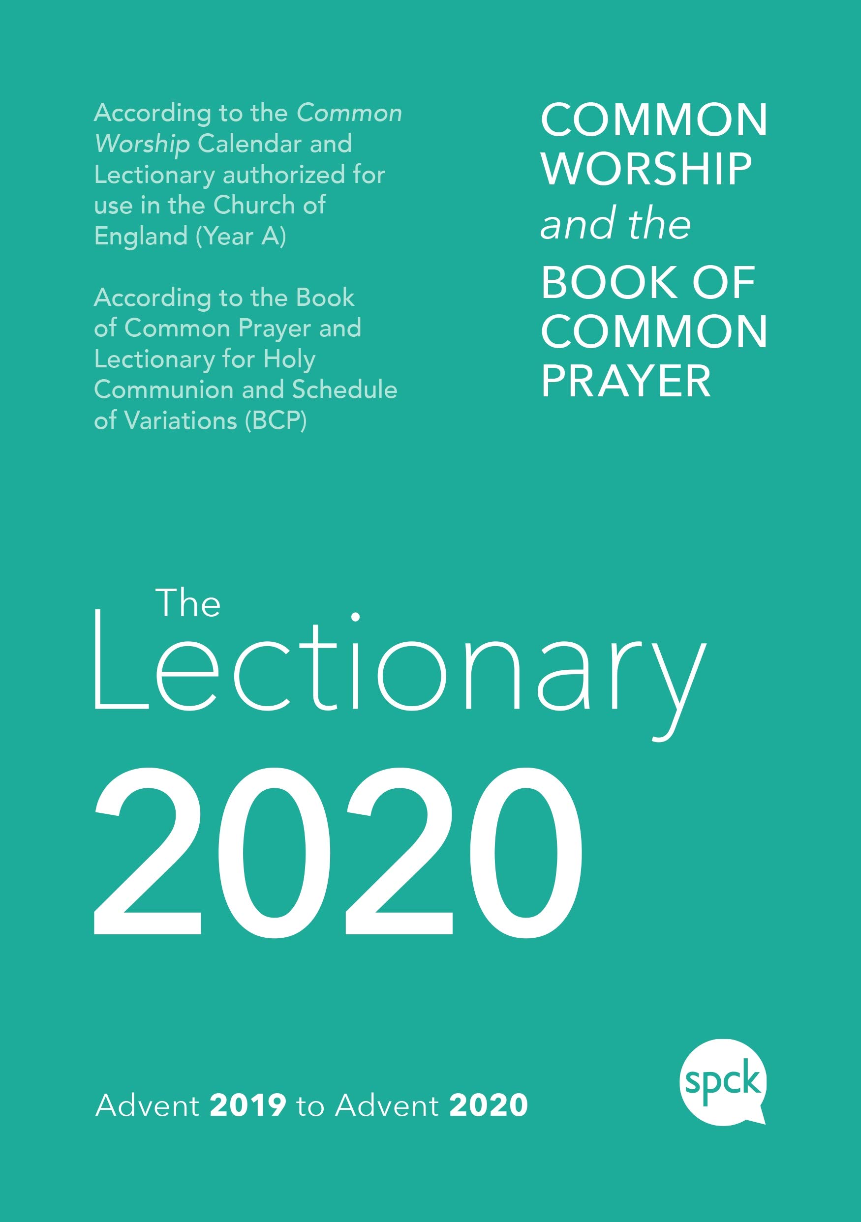 Common Worship Lectionary 2020,Spck