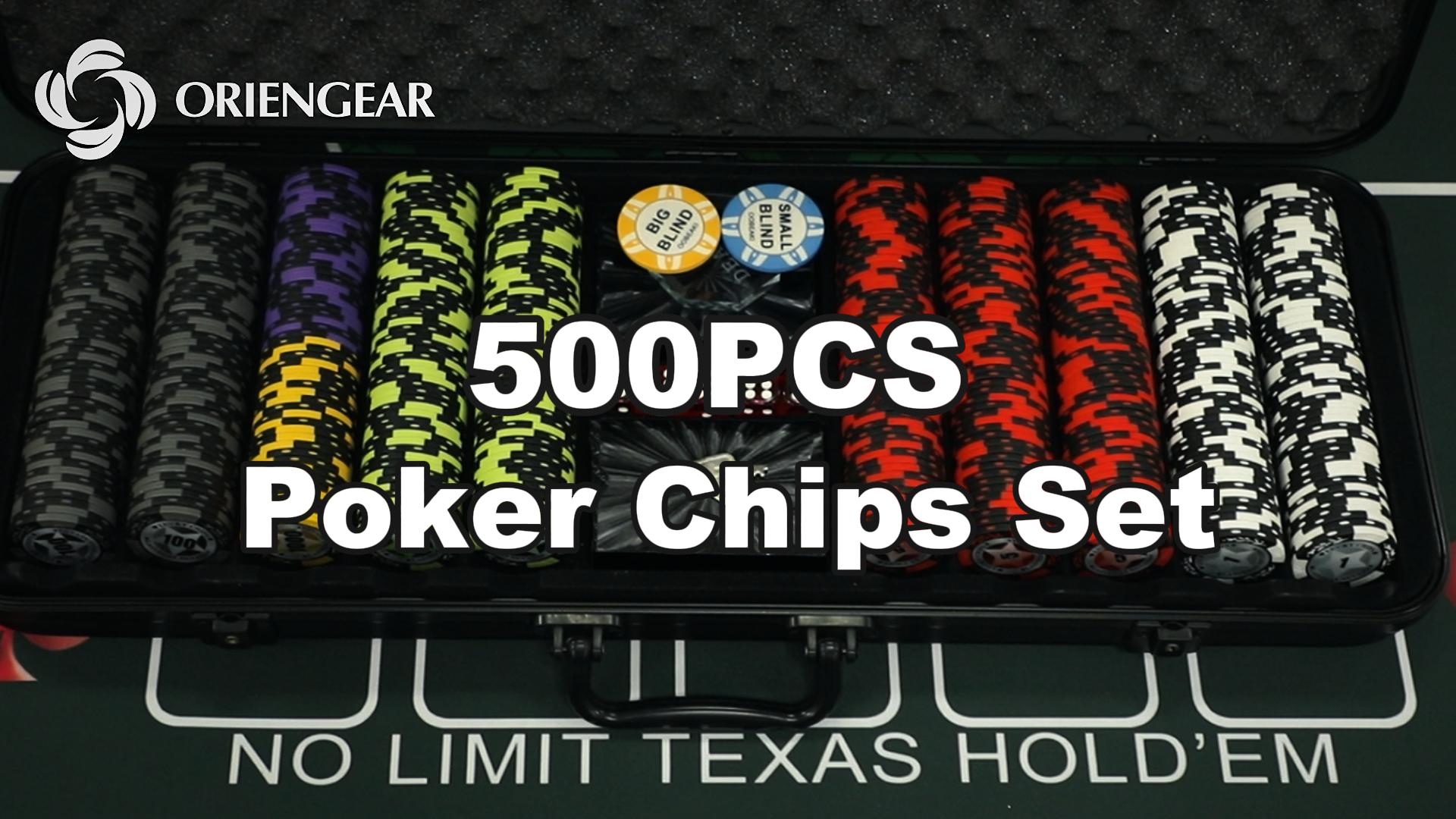 Amazon.com: ORIENGEAR Poker Chip Set with Denominations, 500