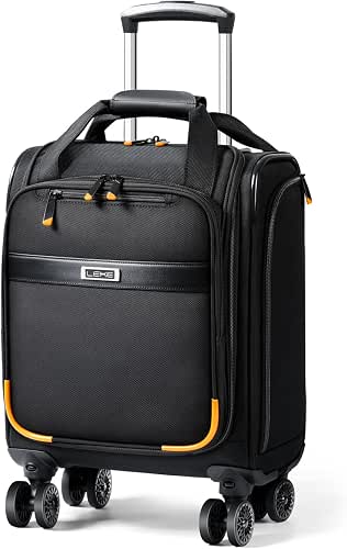 Underseat Carry On Luggage with Spinner Wheels,16 Inch Softside Suitcase