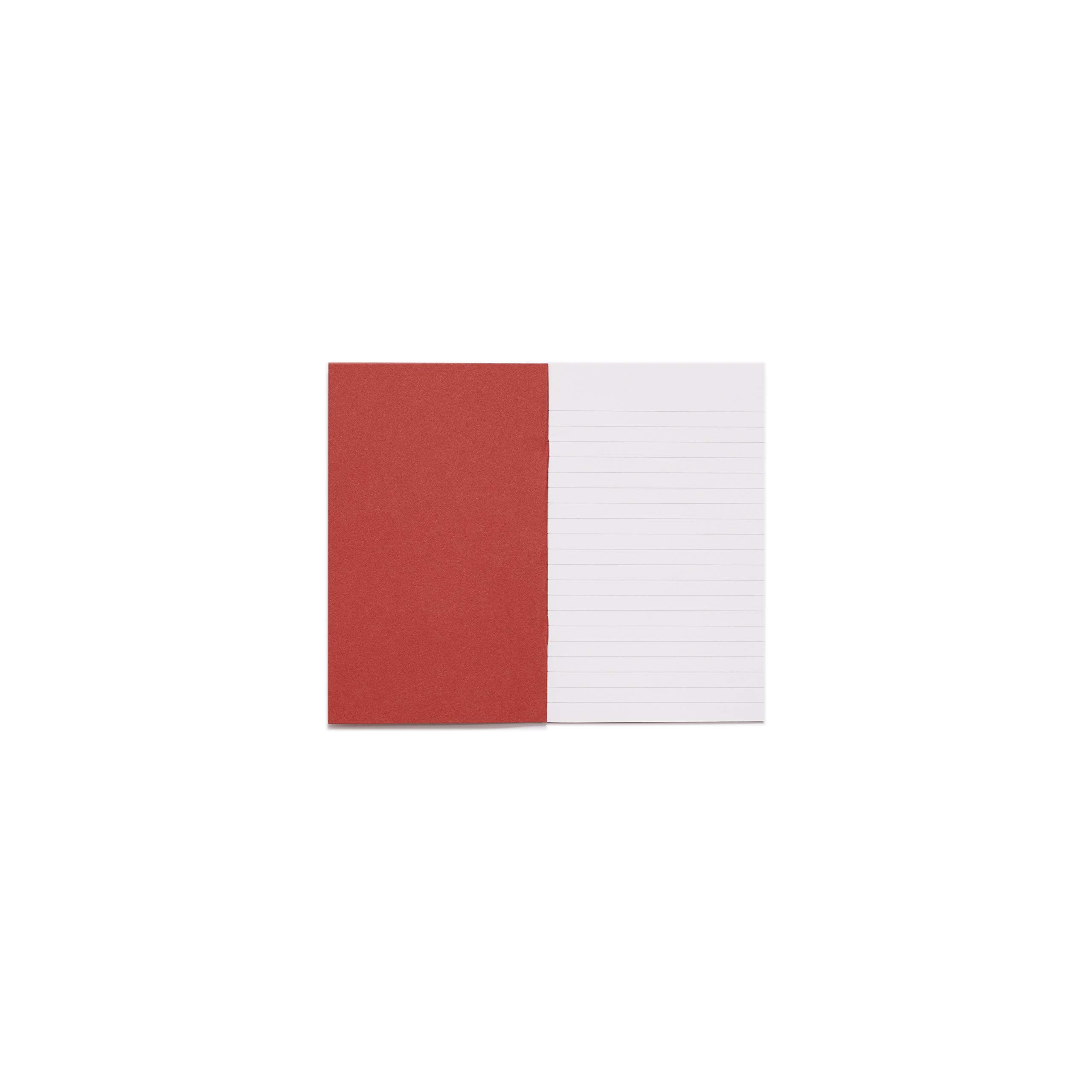 Rhino A6+ Exercise Books, 48-Page / 7mm Lined Paper Notebook, 10-Pack, Writing Book, Office & School Stationery Supplies, Red - Image 3