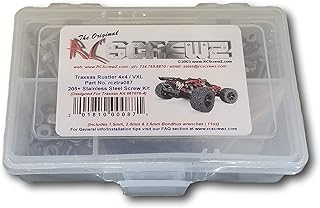 RCScrewZ Traxxas Rustler 4x4/VXL Stainless Steel Screw Kit, Complete Replacement for RC Car Rusted and Stripped Screws, Race Quality Upgrade, Assembled in USA. tra087 for Traxxas Kit (67076-4)