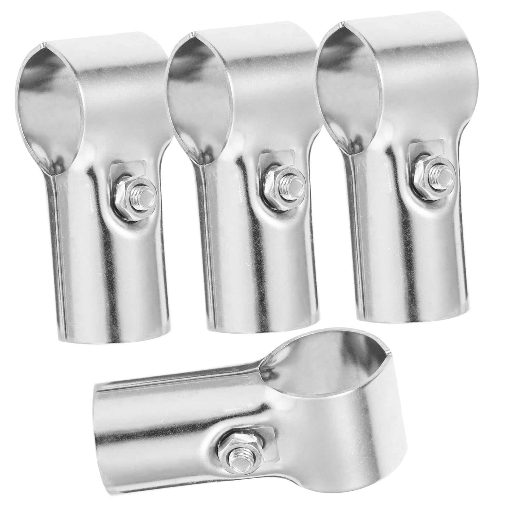 Conector para rieles finales PRETYZOOM abrazadera de acero inoxidable vallas de alambre 4 piezas
