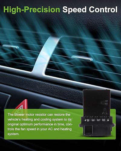 Miniatura 4 de SCITOO Regulador de resistencia del motor del ventilador del ventilador del calentador de aire acondicionado para 2002-2007 para Jeep Liberty,