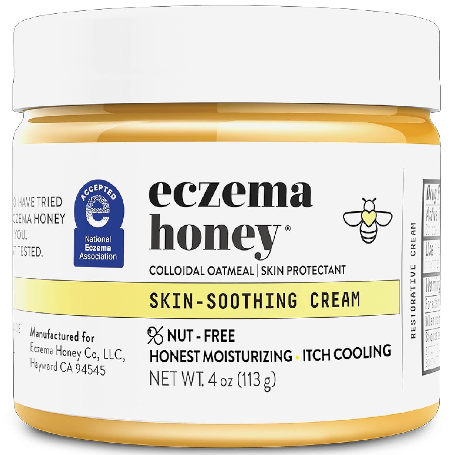 ECZEMA HONEY Nut-Free Original Skin-Soothing Cream – Honey Lotion For Dry & Sensitive Skin – Natural Eczema Cream for Adults & Kids – Itchy Relief Cream for Eczema, Psoriasis, Dermatitis & More (4 Oz) ECZEMA HONEY Nut-Free Original Skin-Soothing Cream – Honey Lotion For Dry & Sensitive Skin – Natural Eczema Cream for Adults & Kids – Itchy Relief Cream for Eczema, Psoriasis, Dermatitis & More (4 Oz)