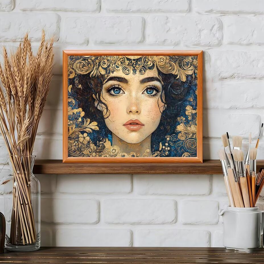 Pintar por números adultos retro belleza para eliminar el estrés en casa 3