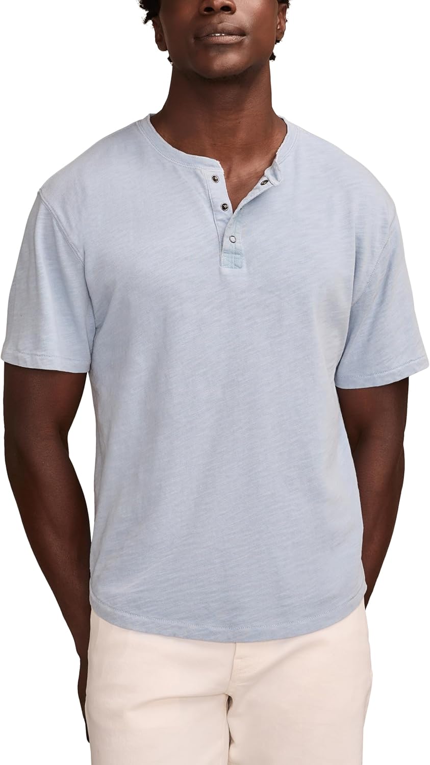 Lucky Brand Mens Weekend Jersey Short Sleeve Henley
