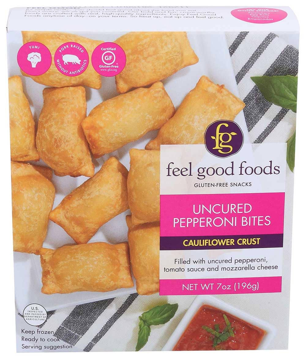 Feel Good Foods Uncured Pepperoni Snack Bites, 7 Ounce - 9 per case.