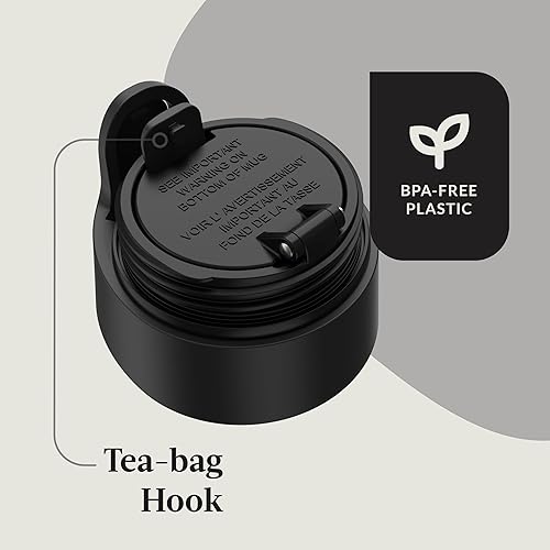 Miniatura 143 de Contigo Autoseal West Loop - Taza de viaje de acero inoxidable con aislamiento de vacío (16 oz, acero inoxidable/azul Mónaco, 2 unidades)