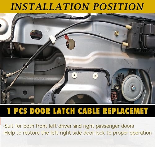 Miniatura 4 de ANP PUAUTO 25880301 25876384 924-360, cable de pestillo de puerta de 16.5 pulgadas, cable de liberación del pestillo de manija interior para Chevy