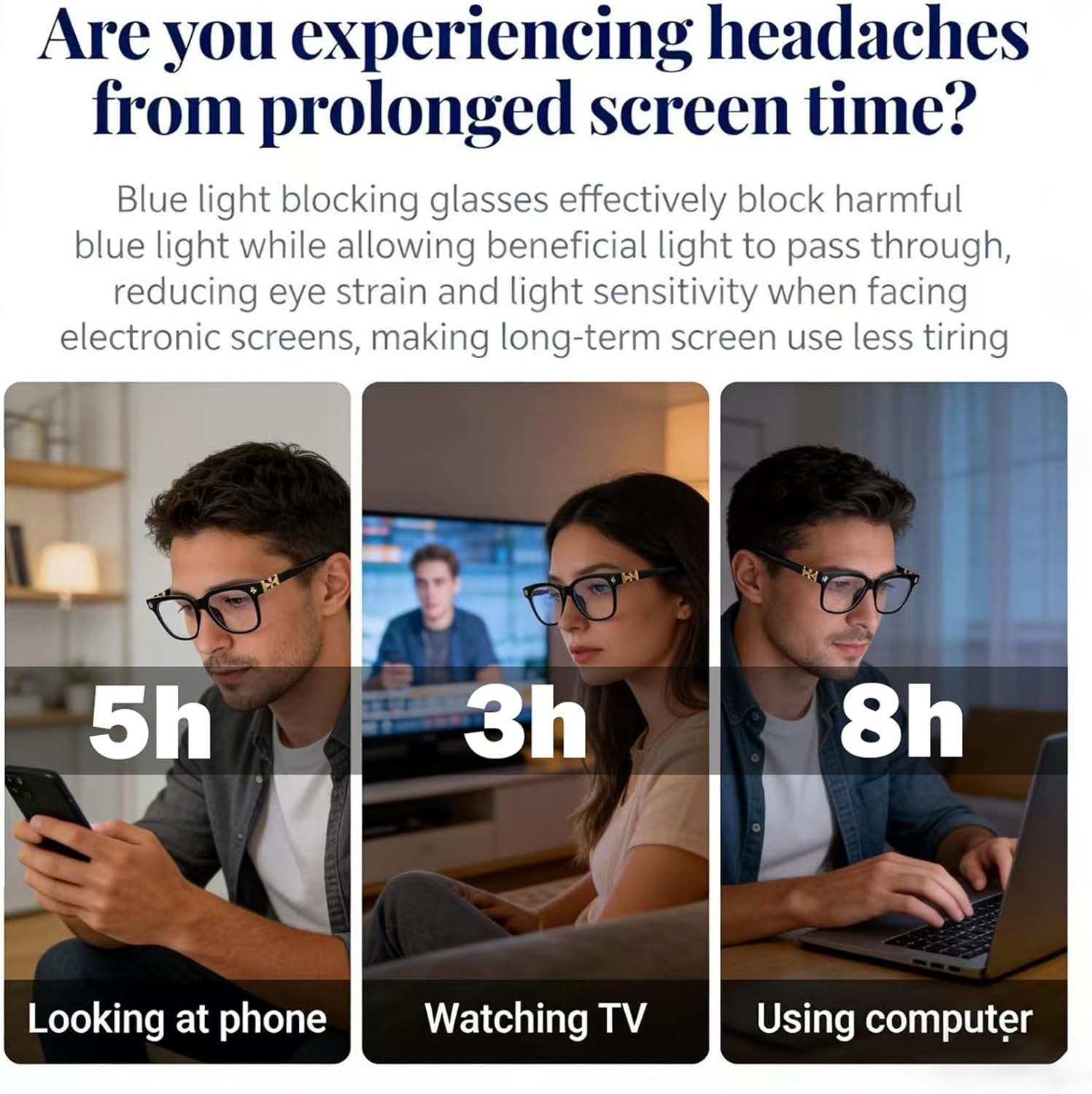 Retro Square Frame Blue Light Blocking Glasses for Men Women Clear Lens Fashion Glasses Non Prescription Eyeglasses