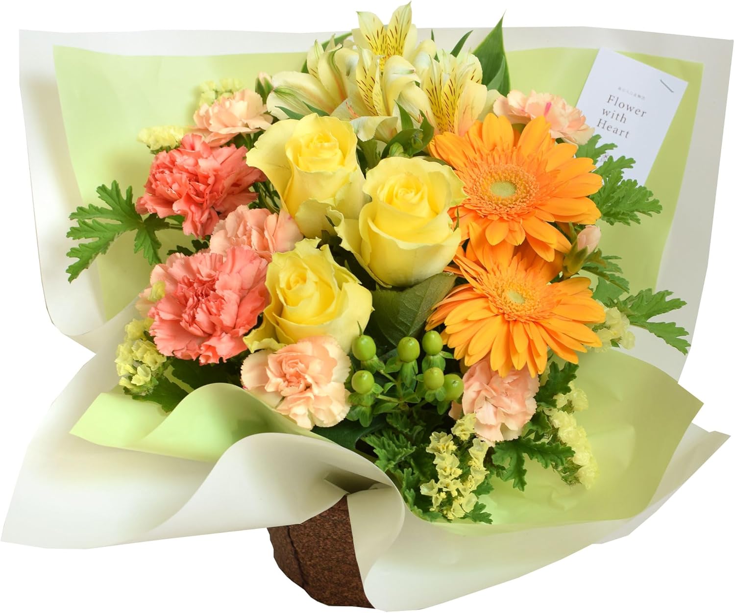 花由 季節のおまかせ生花アレンジ Mサイズ for seazons スタンダード ビタミン [冷蔵便]でお届け