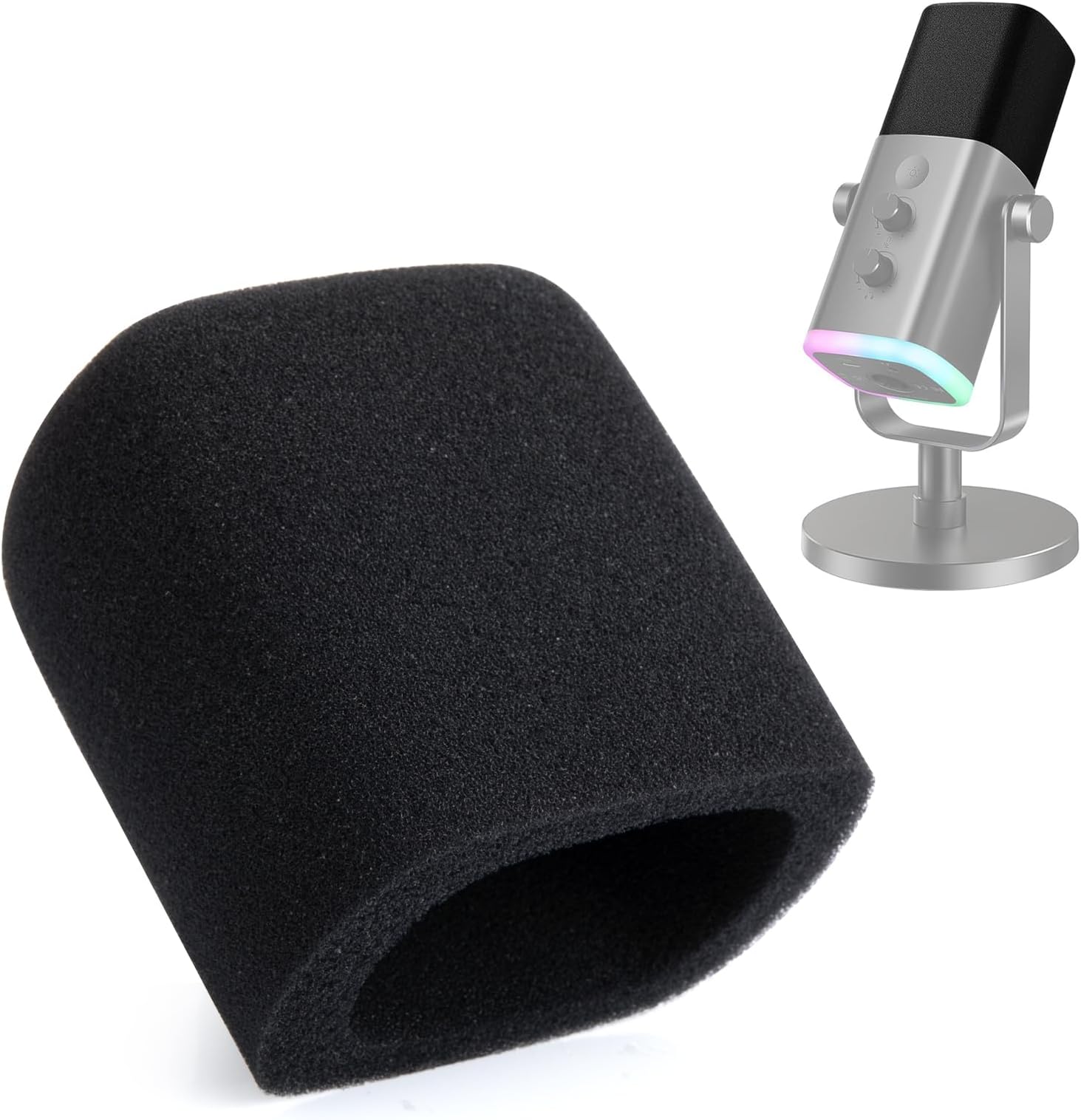 YOUSHARES AM8 Microphone Cover Foam for FIFINE Microphone - Mic Pop Filter Compatible with FIFINE AM8 USB Microphone