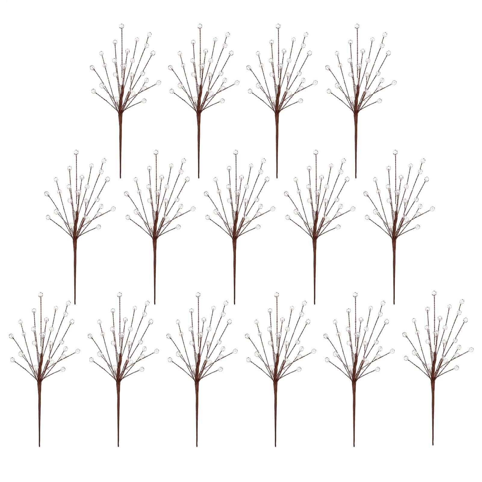Piques en pour Sapin de Noël 15 pièces 30 cm, décoration Brillante en