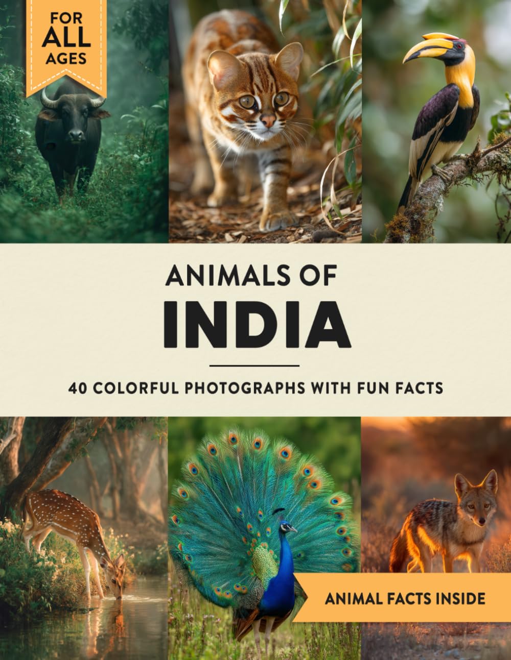 Animals of India: A Wildlife Picture Book With Fun Facts Including Rajasthan and Kerala For Kids & Adults