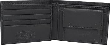 MARSHAL Soft Leather Kids Slim Thin Coin Pouch Bifold Wallet