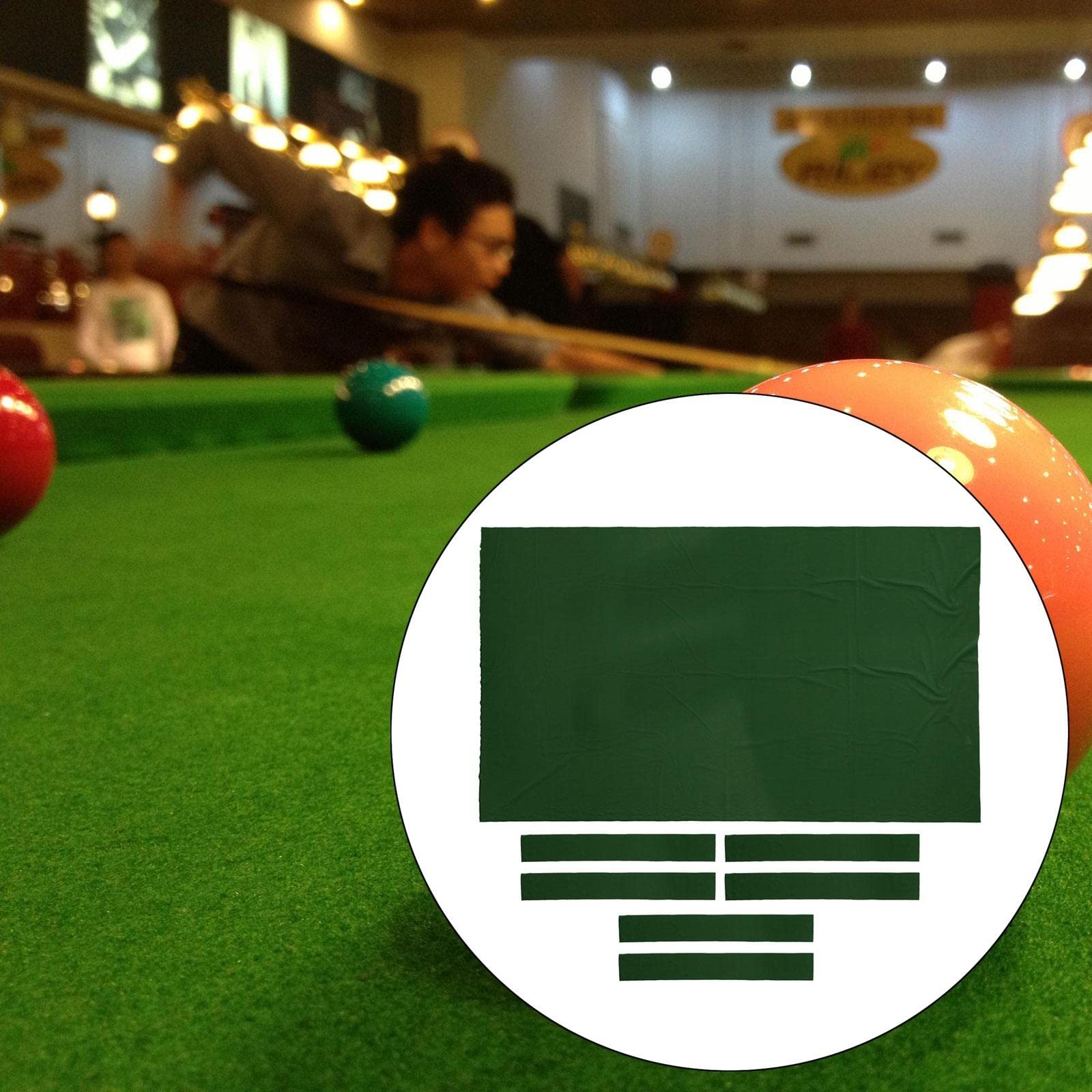 Nappe/Feutre de Table de Billard Durable de 0, + 6 Bandes de Feutre de Billard de 7 Pieds, 8 Pieds