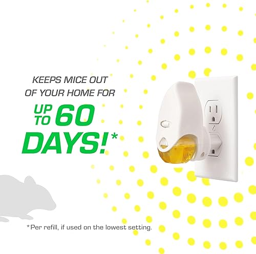 Miniatura 5 de Tomcat Repelente de Roedores con Aceite Esencial Enchufable con Aceite de Citronela, Canela y Menta, 1 Calentador y 1 Recarga Blanca