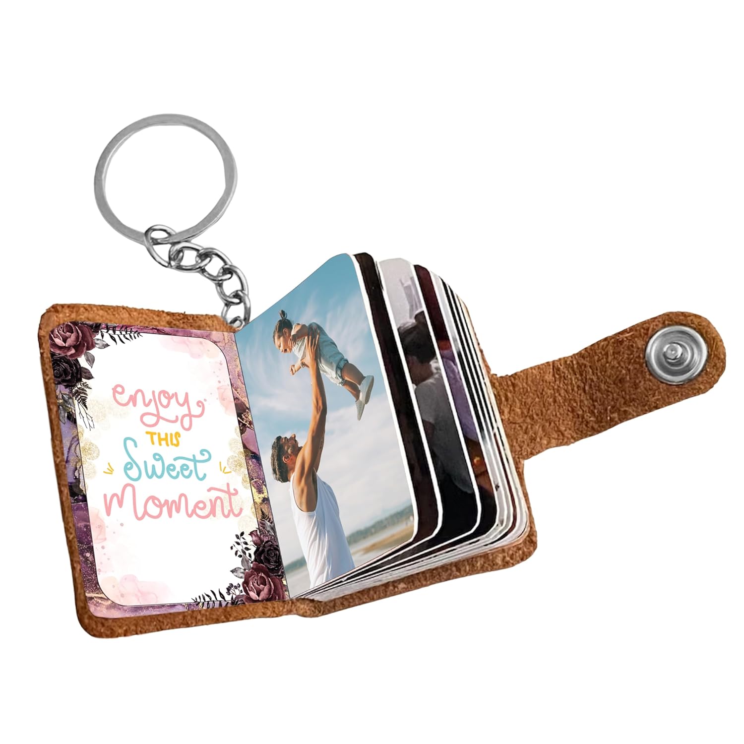 Flashing Click “Heirloom Leather Photo Album keychain - Personalized ...