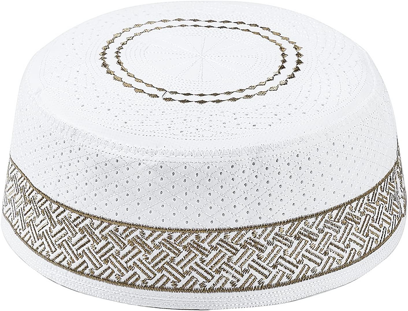 Men Muslim Prayer Kufi Hat Prayer Headwear Cap Islamic Beanie Skull Cap Embroidery Kofia Topi Sun Hat