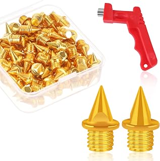 Gold 1/4 Inch Carbon Steel Track Spikes