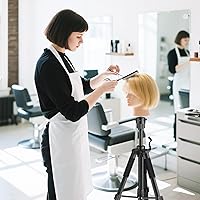 Vista 8 de Soporte para cabeza de maniquí, trípode ajustable de 54 pulgadas con base antideslizante, soporte de trípode de maniquí de metal resistente