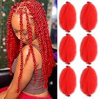 Vista 42 de Extensiones de cabello afro rizado Ginger 12 pulgadas, trenzas Marley de cabello trenzado elástico 350, extensiones de cabello afro rizado y rizado